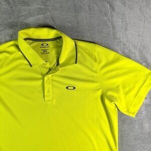 Oakley Men's Regular Fit Neon Yellow Polo Shirt M/M